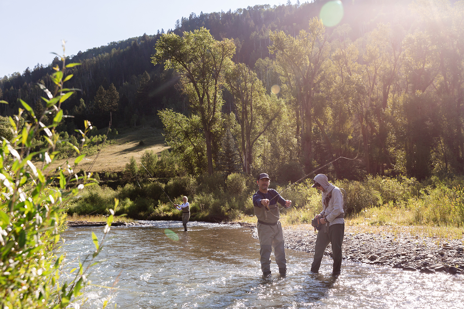 Fly Fishing in Telluride, Colorado, as part of the Reset trekking retreat