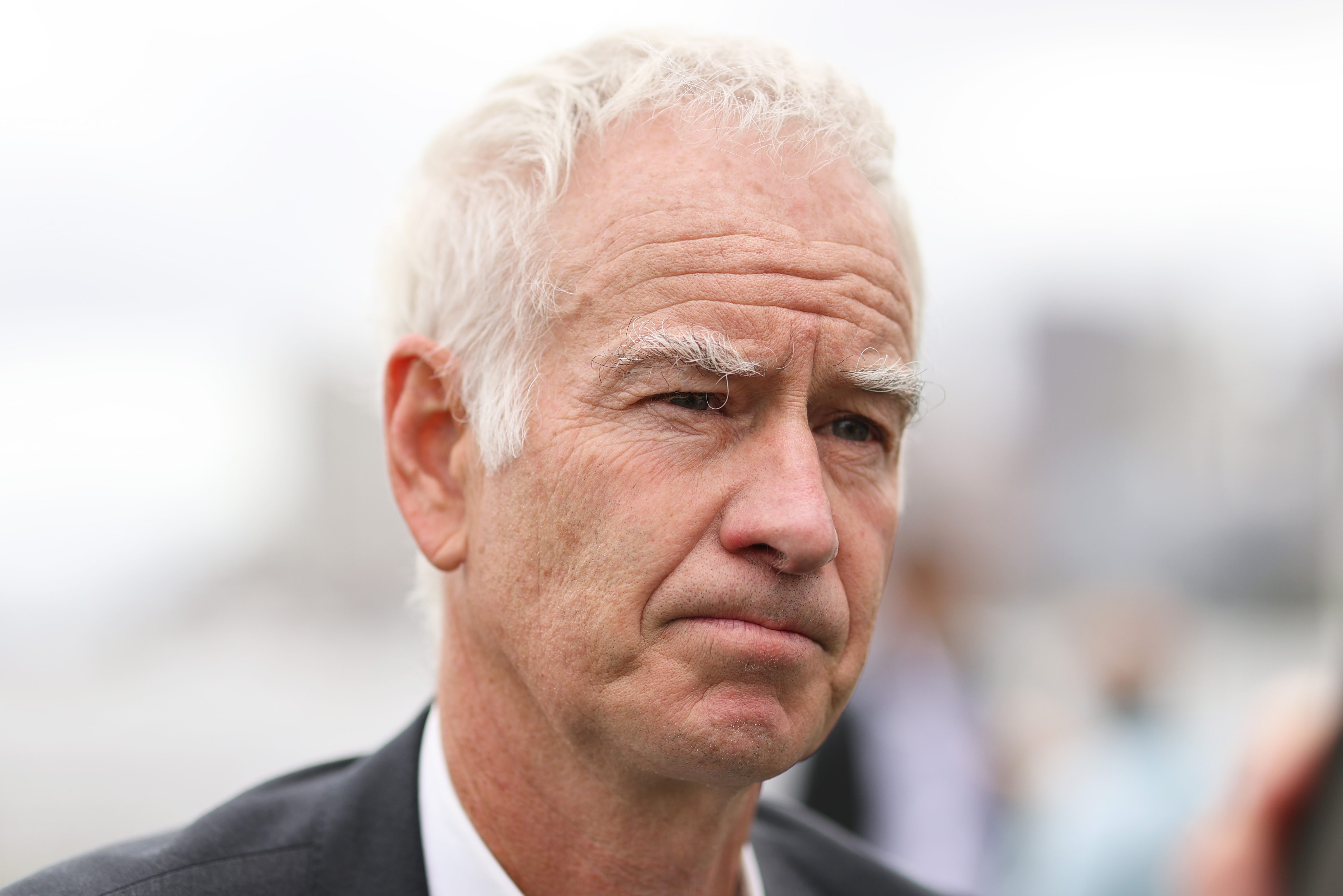 John McEnroe at Lo Presti Park in Boston in 2021