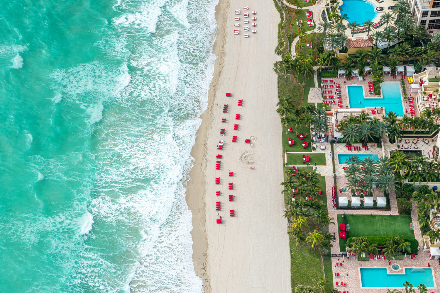 Aerial view of Acqualina 