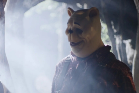 A scene from "Winnie the Pooh: Blood and Honey," a new horror film inspired by the children's book