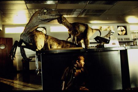 Raptors in "Jurassic Park"