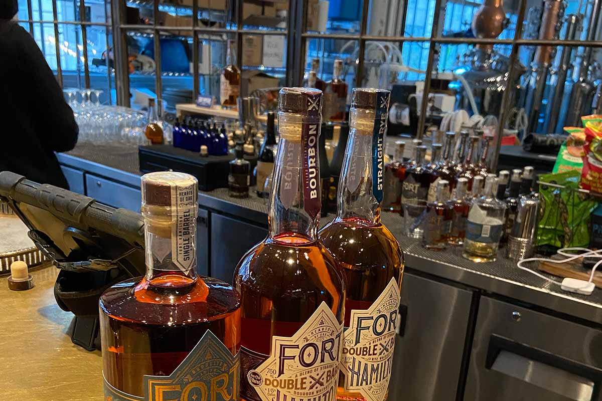 booze at Fort Hamilton Distillery