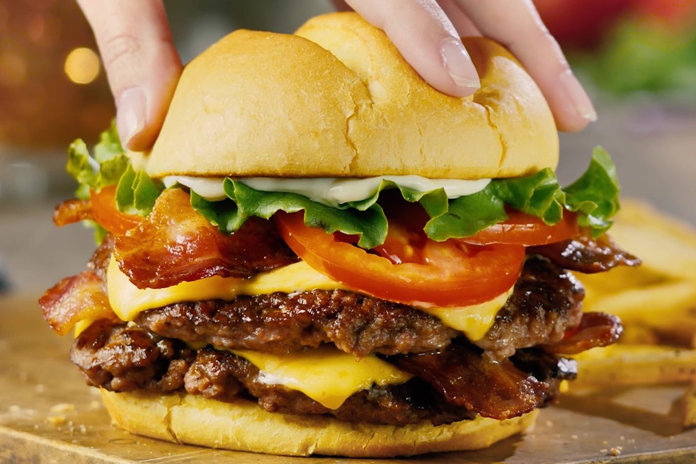 The patties of smash burgers have been pounded or “smashed” until they’re super thin