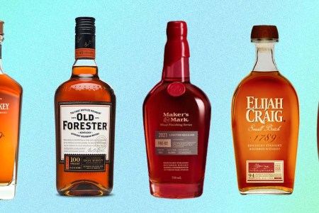 five whiskies from a "you only need 5 bourbons" list
