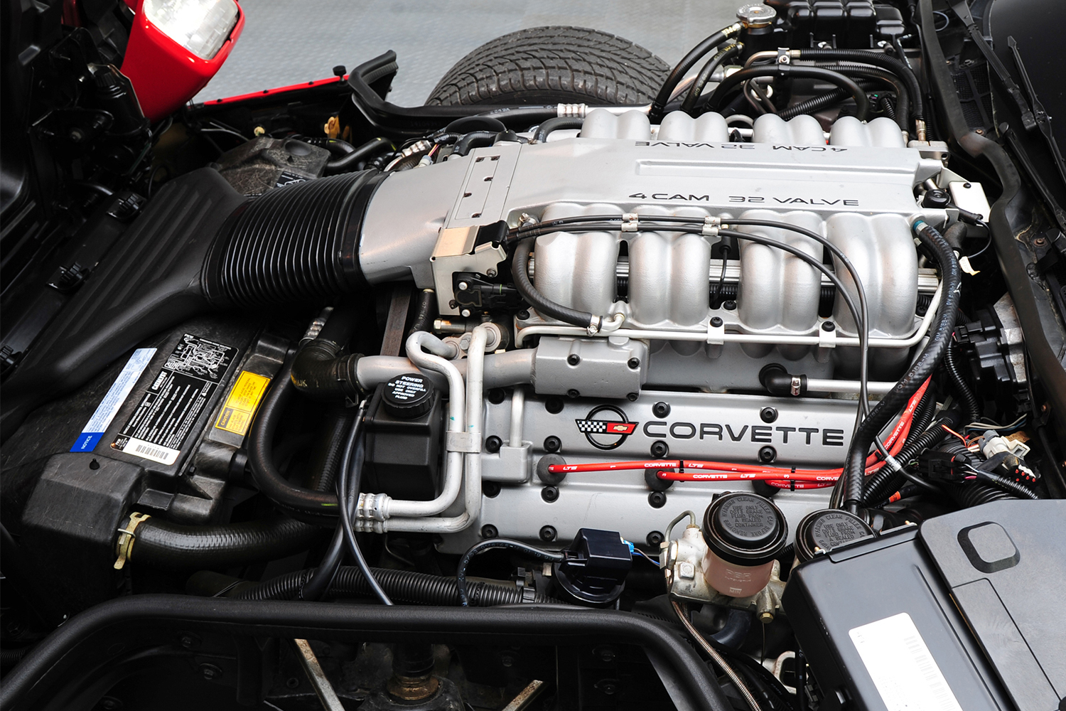 The LT5 V8 engine in a 1990 Corvette ZR-1