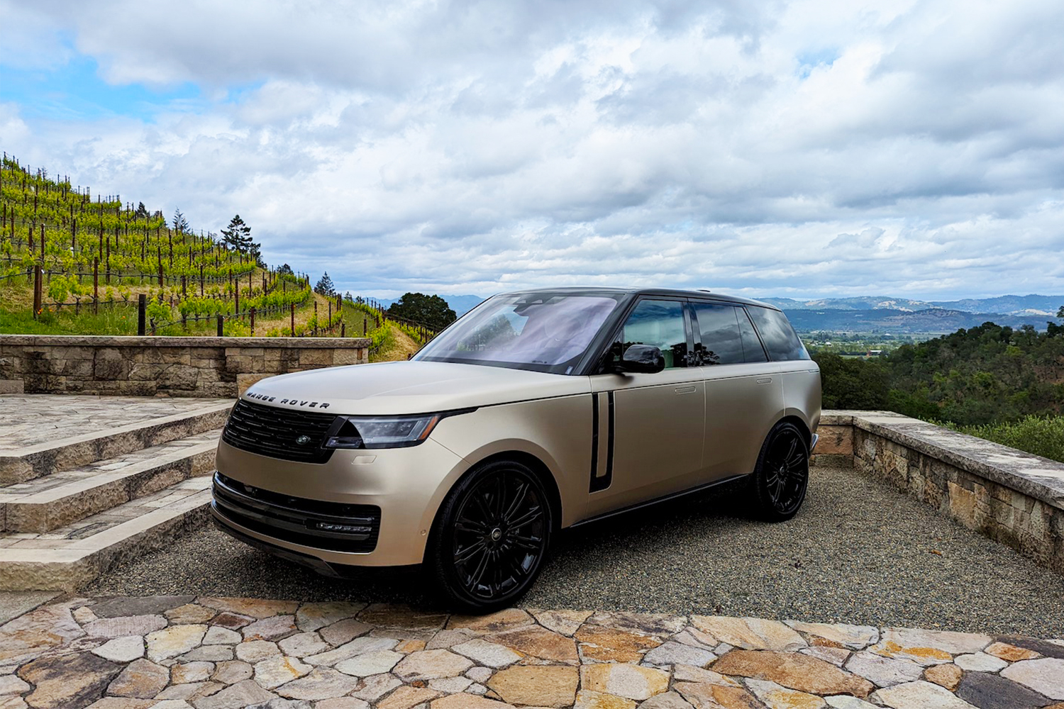 The new 2022 Range Rover in Napa Valley