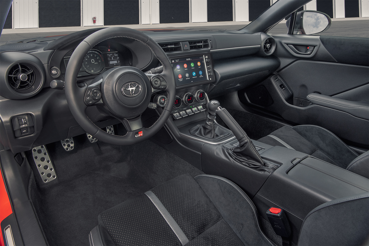 Interior of the 2022 Toyota GR86