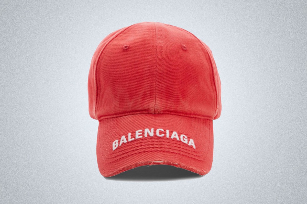 Balenciaga distressed logo baseball cap