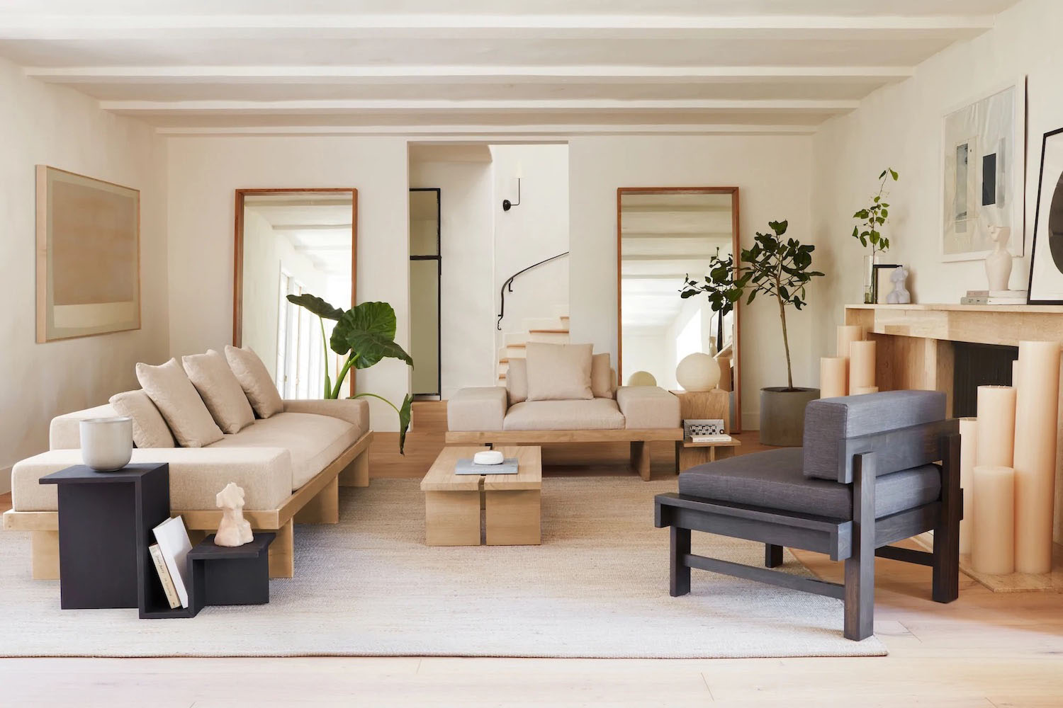 a staging of furniture from the Kyoto collection of House of Léon