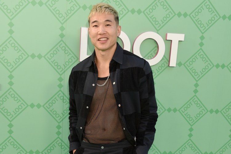 Joel Kim Booster, star of Hulu's 'Fire Island,'' attends the Premiere Of Apple TV+ Comedy "Loot" at DGA Theater Complex on June 15, 2022 in Los Angeles, California.
