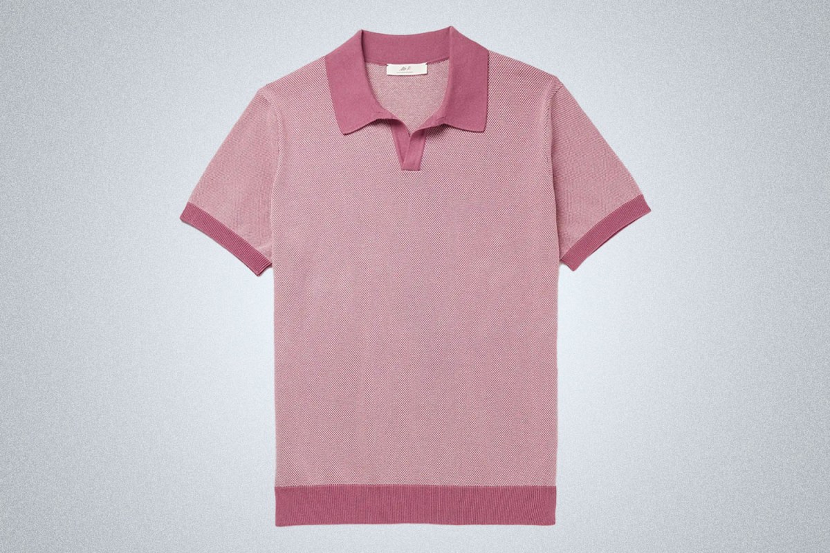 Mr P. Honeycomb-Knit Organic Cotton Polo Shirt