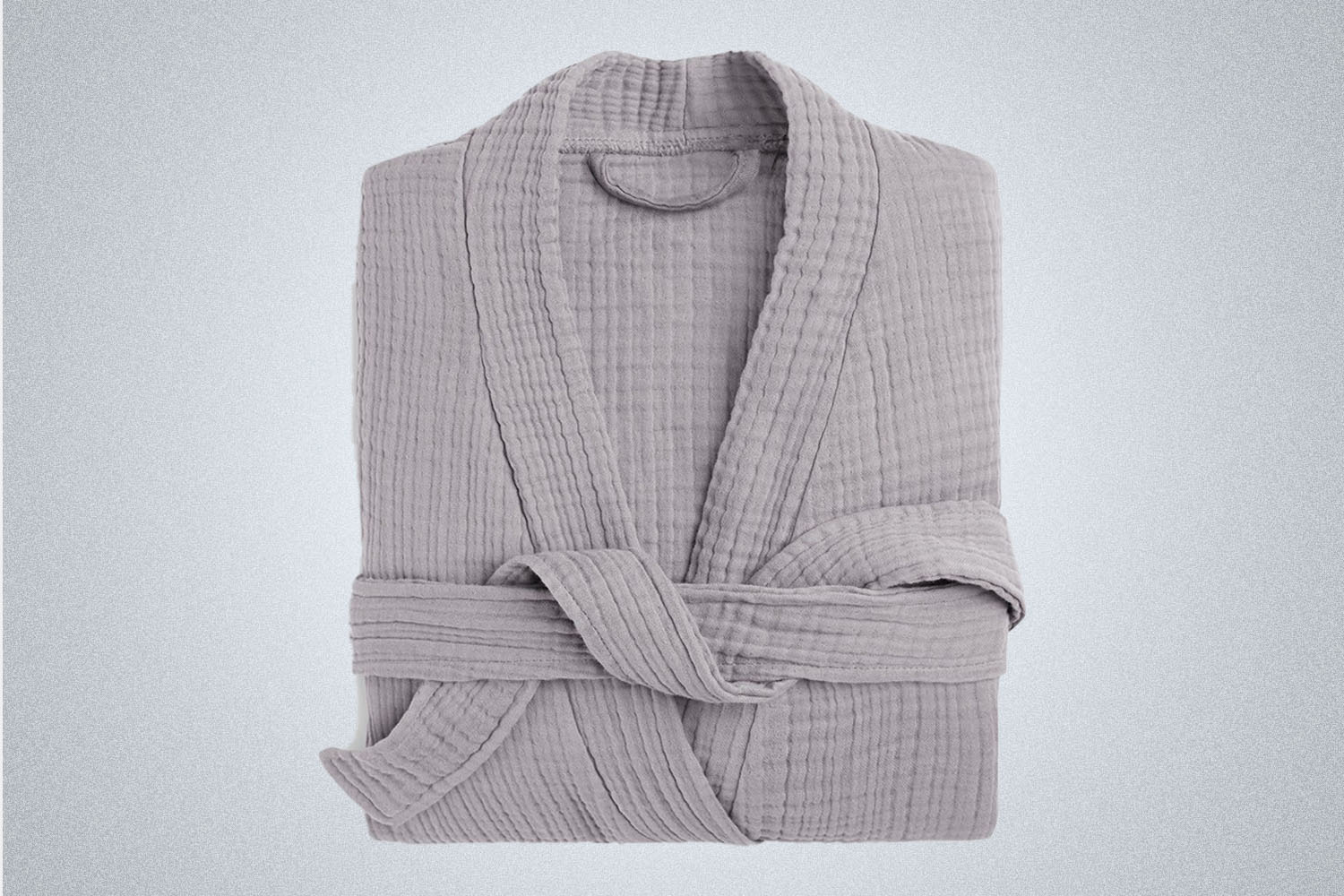 A grey Parachute robe on a grey background
