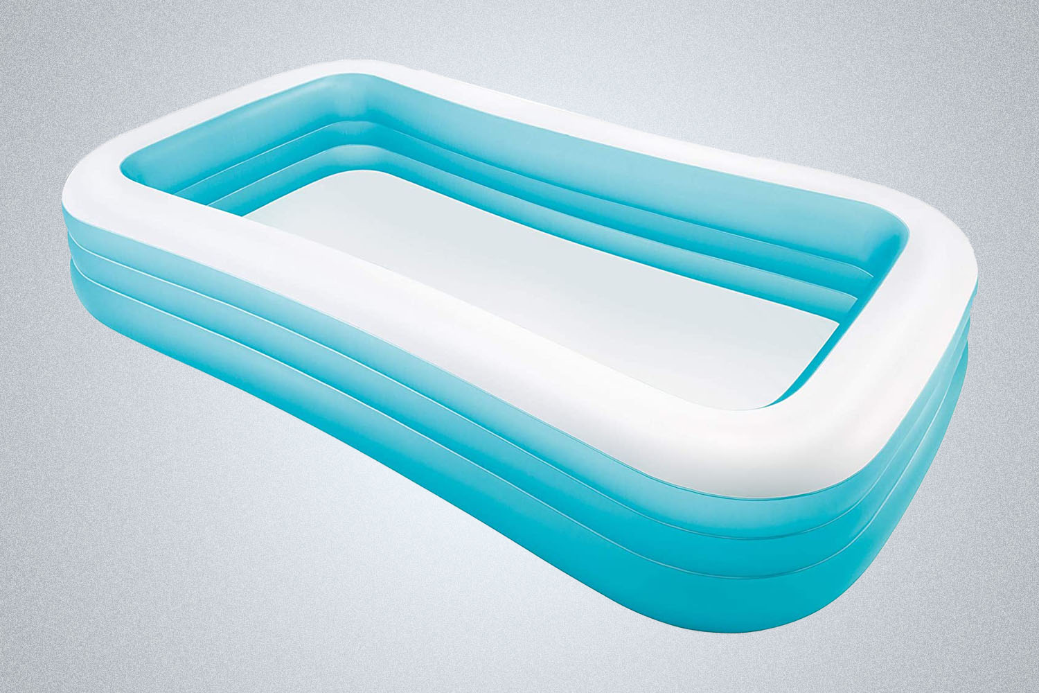 an Intex swimming pool from Amazon on a grey background