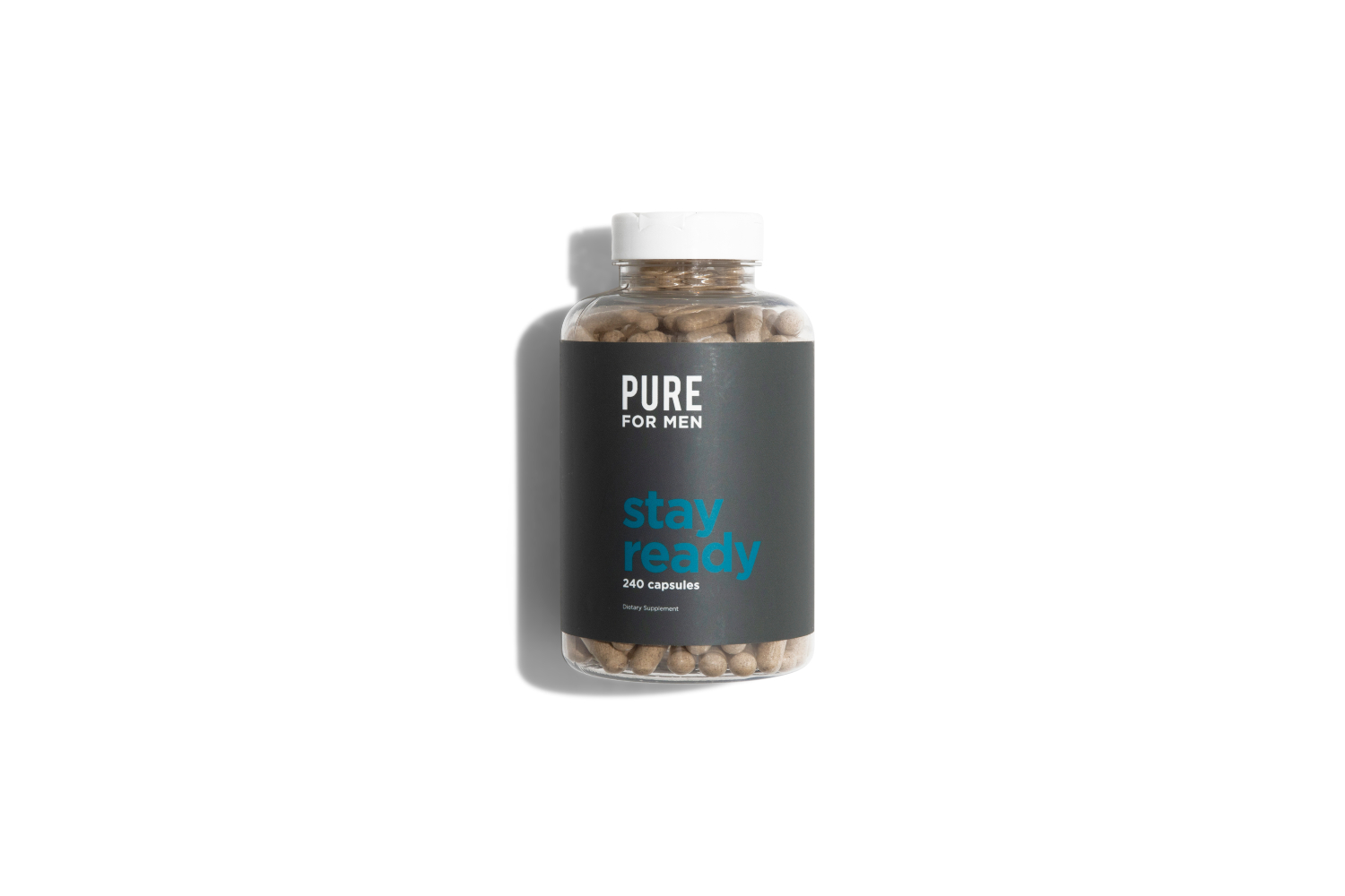 Pure for Men's Stay Ready Fiber Capsules, 240 count