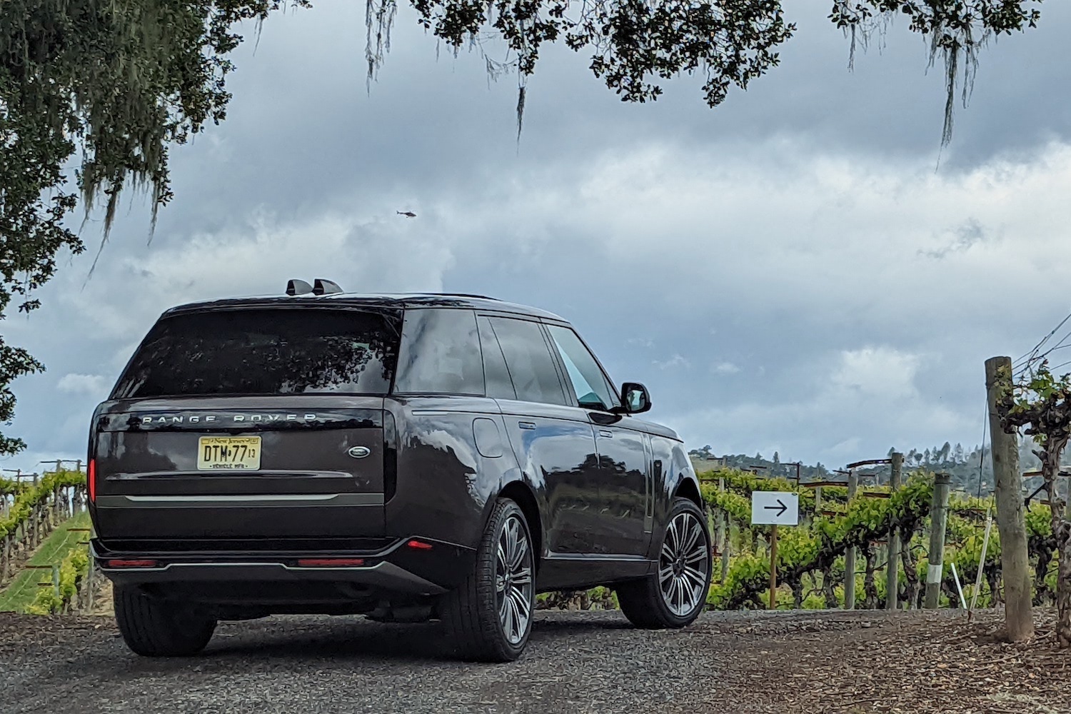 The Range Rover P400 at Robert Young Estate Winery in Napa.