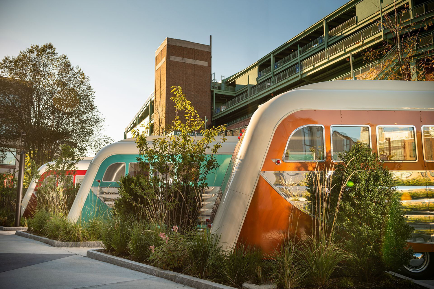 The retro trailers that you can stay in near Fenway Park as part of Backstage at the Verb