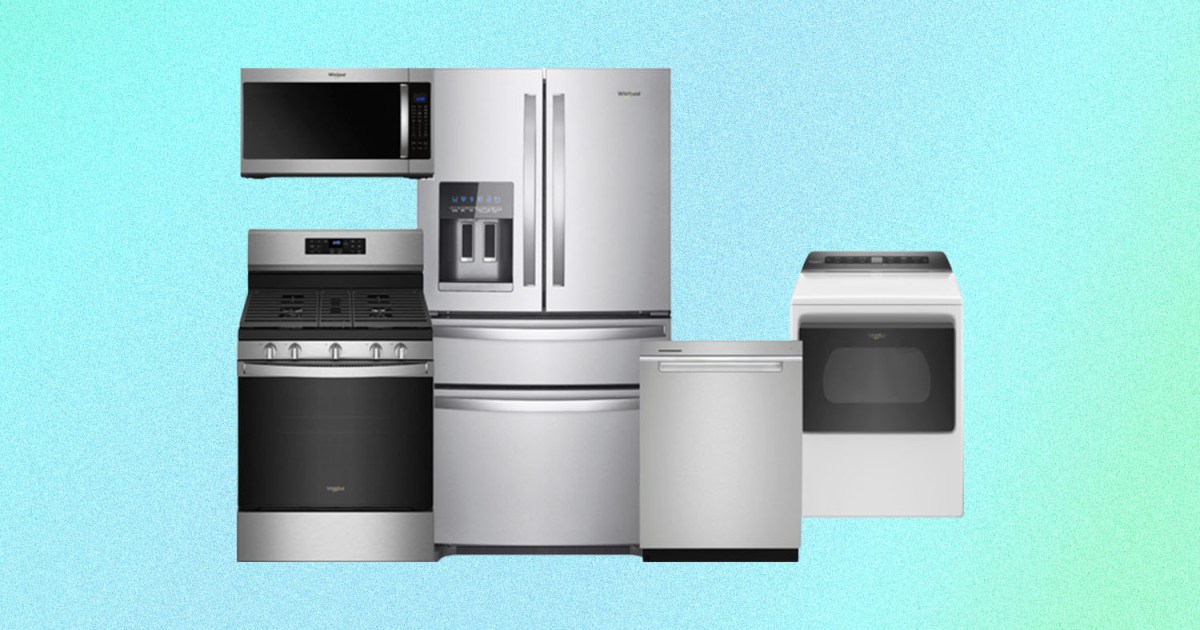 An array of kitchen appliances on sale this weekend at Best Buy