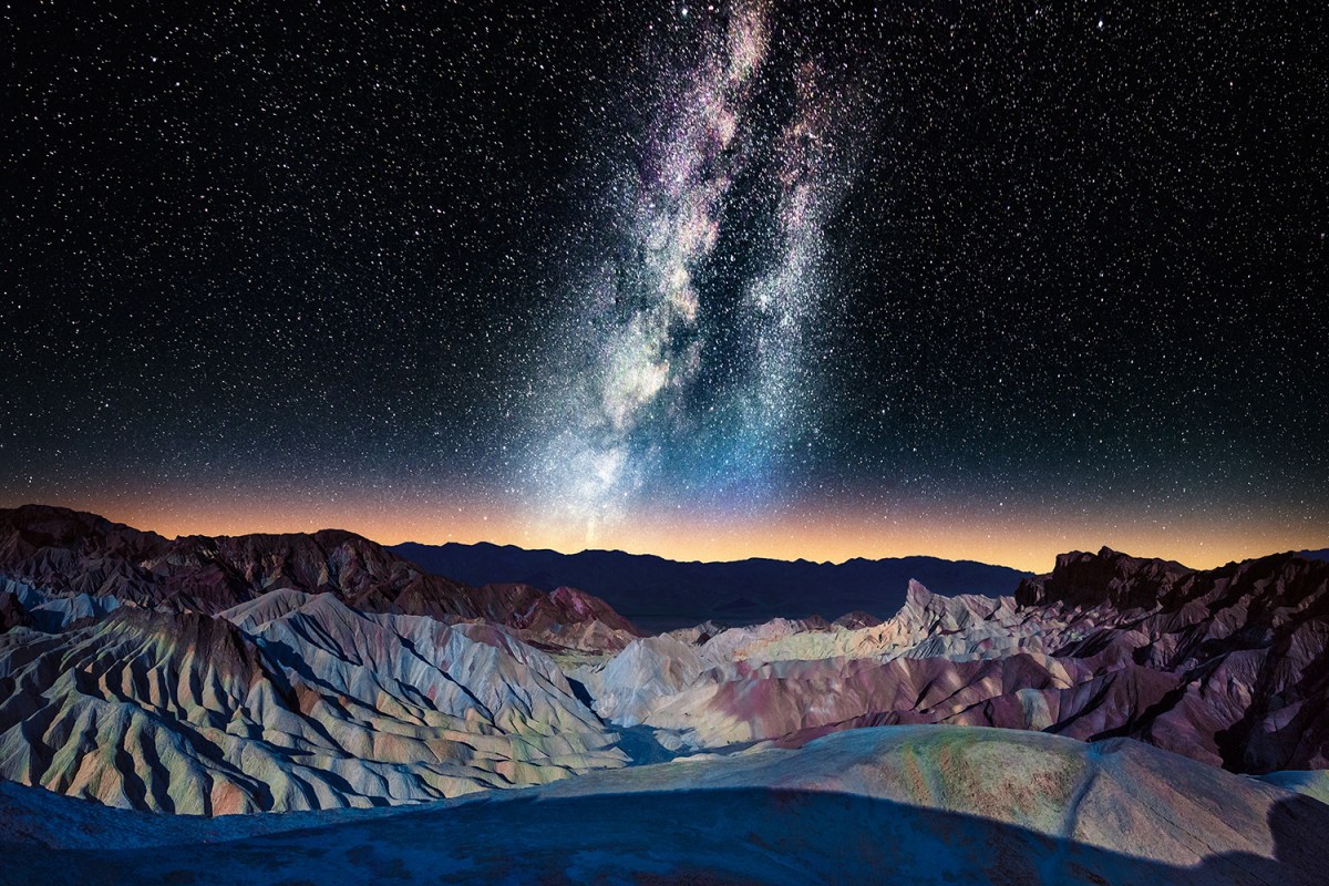 The Milky Way over Zabriskie Point, Death Valley National Park