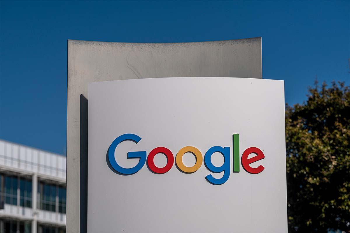 Signage at the Google headquarters in Mountain View, California, U.S., on Thursday, Jan. 27, 2022. An engineer for the company says an AI they developed is sentient.