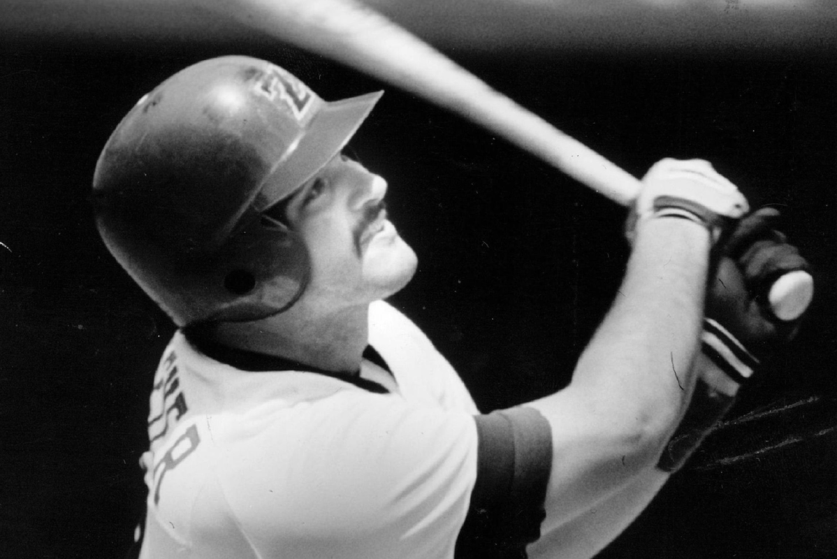 Denver's Joey Meyer watches a homer fly out at Mile High Stadium. Thirty five years ago today, on June 2, 1987, Meyer hit the longest home run in professional baseball history. Watch the video here.