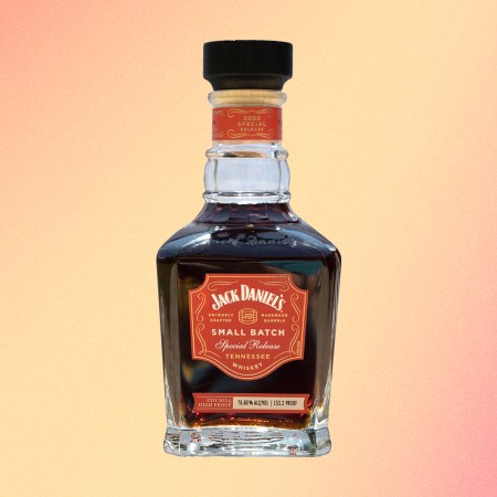 A bottle of Jack Daniel’s Small Batch Special Release Coy Hill High Proof, a whiskey out on July 1, 2022