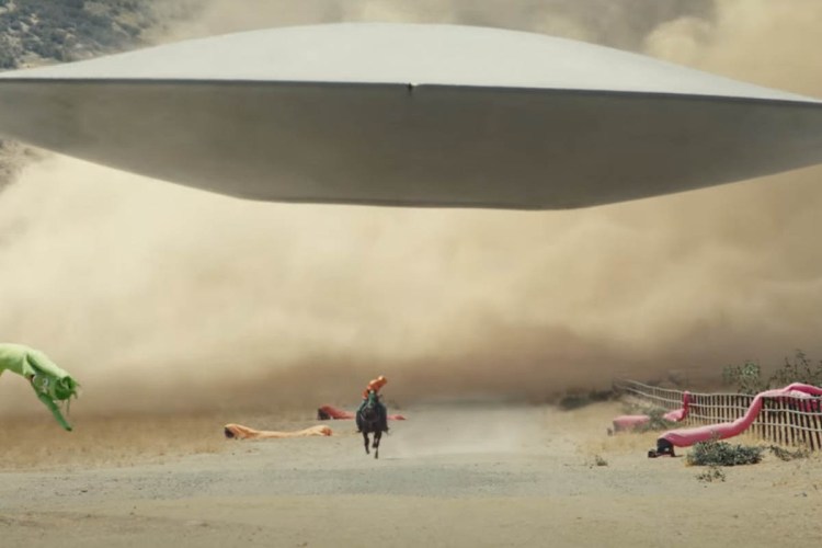 A scene from "Nope," the new alien movie from Jordan Peele