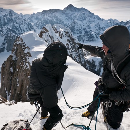 A still from the new climbing documentary "The Sanctity of Space," from Renan Ozturk and Freddie Wilkinson