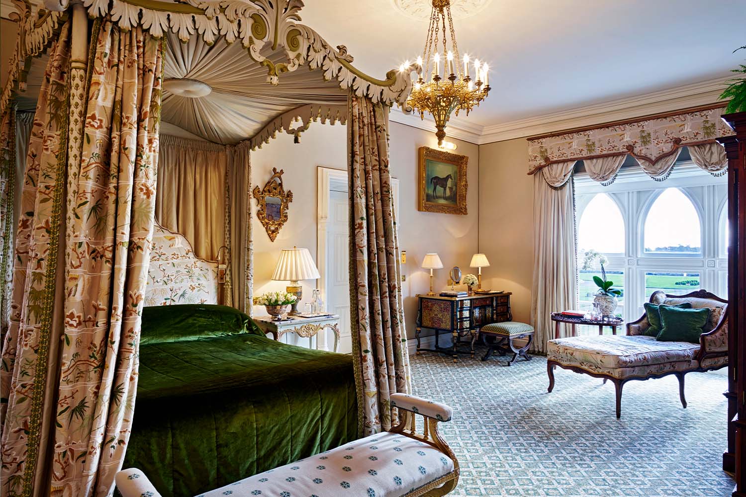 Ashford Castle Reagan Suite bed