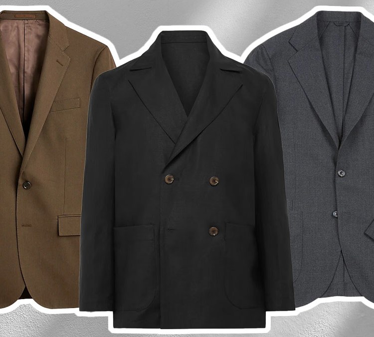 a collage of lightweight suits