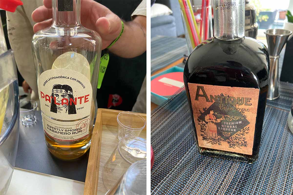 Pa’Lante Sweetly Smoked Habanero Rum and Antique Pelinkovac