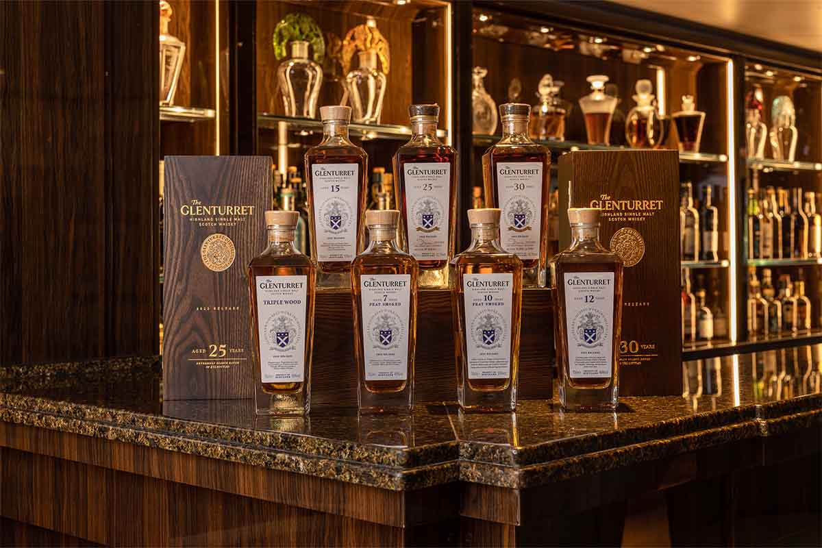 Glenturret's current range of whiskies