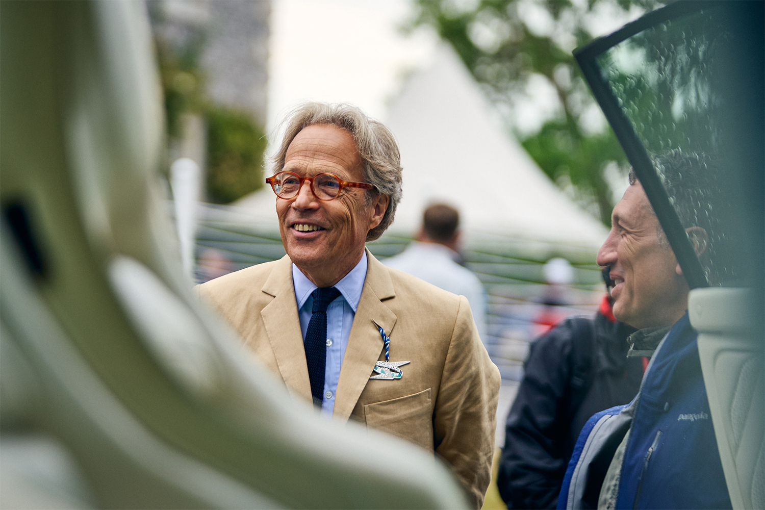 Charles Gordon-Lennox, 11th Duke of Richmond, seen here in a brown suit at the 2022 edition of the Goodwood Festival of Speed