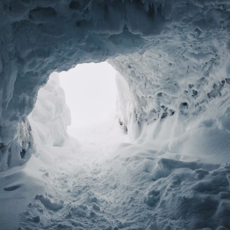 A snow cave in Canada. Some companies are replicating this environment in the form of manmade snow grottos.
