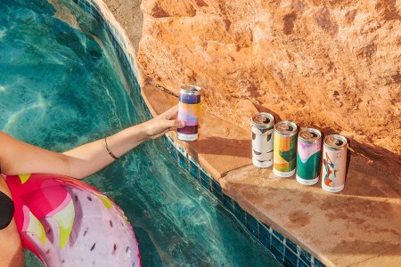 The core lineup of Nomadica canned wines