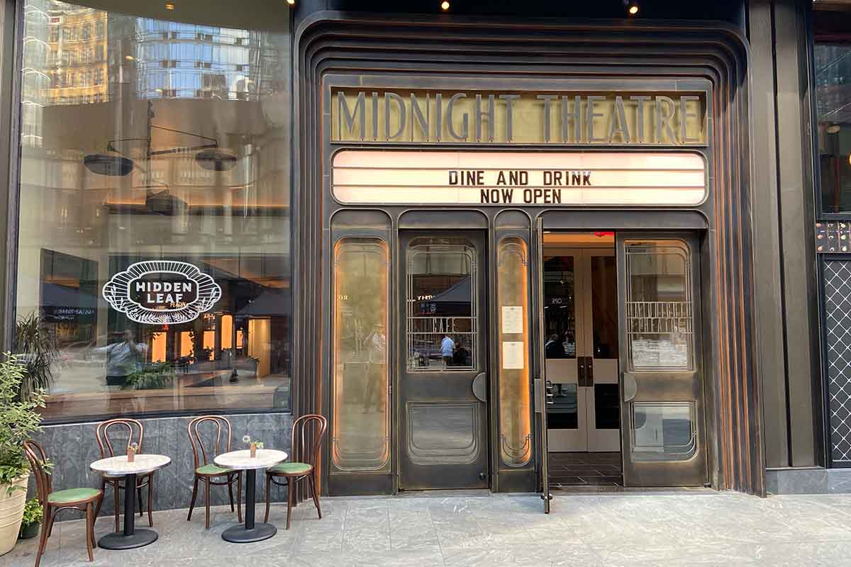 An outside view of the Midnight Theatre