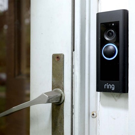 A doorbell device with a built-in camera made by home security company Ring is seen on August 28, 2019 in Silver Spring, Maryland. Amazon admits its given police footage without a warrant 11 times this year.