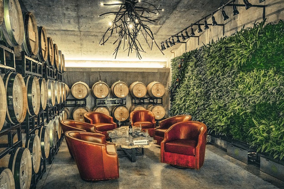 The Slate Theory winery tasting lounge.