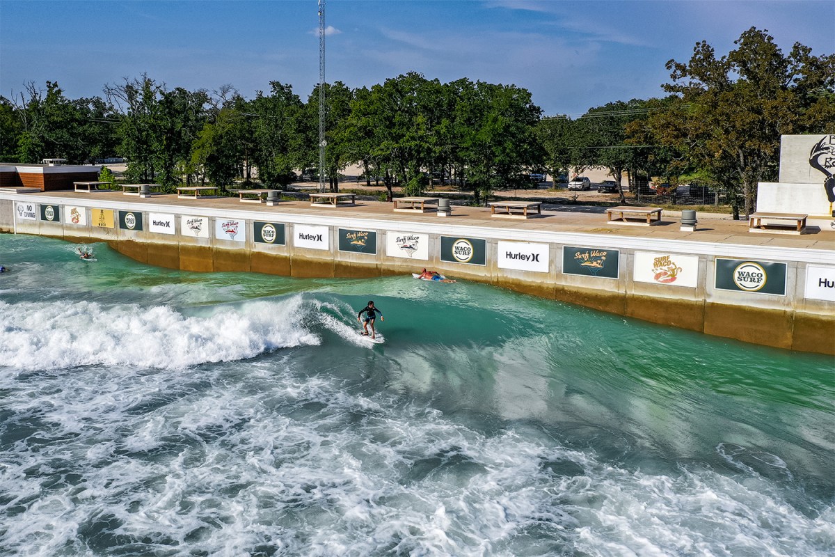 The Surf Lagoon at Waco Surf in Texas, where PerfectSwell technology makes perfect waves