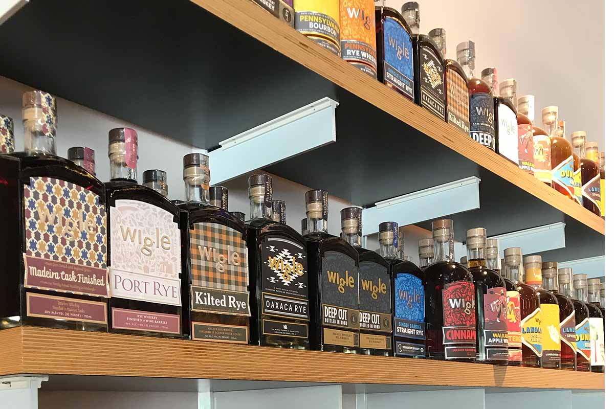 Dozens of different expressions from Wigle Whiskey