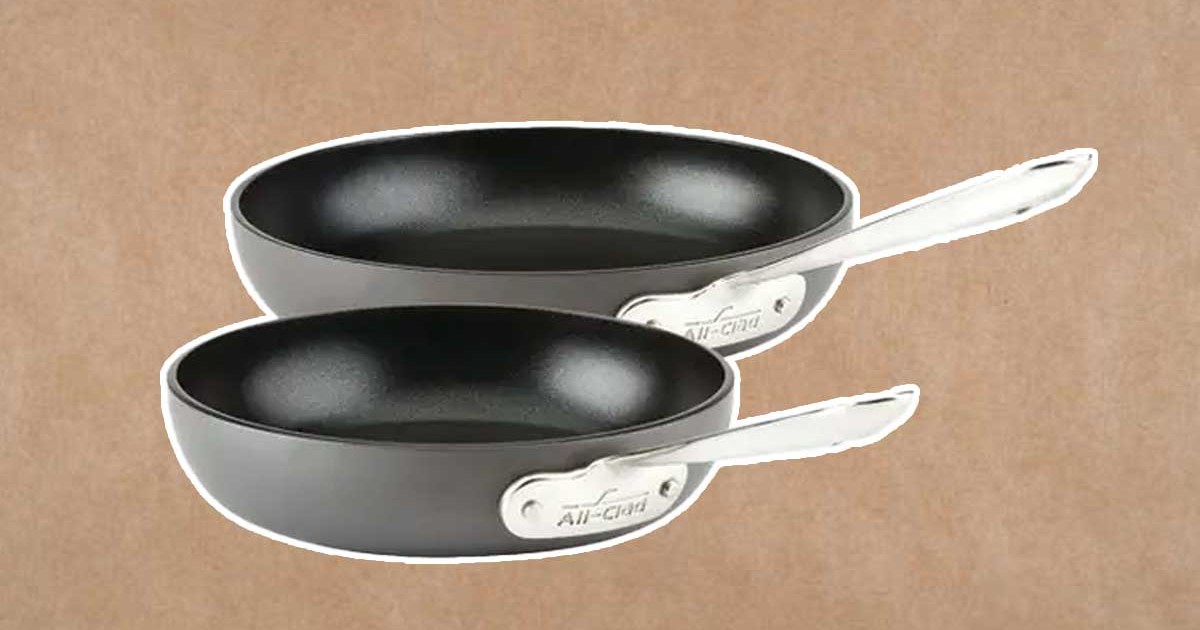 Two frying pans from All-Clad, all on sale during the factory seconds event