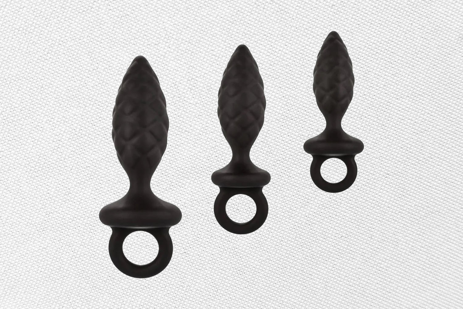 The Cal Exotics textured anal toy on a white background