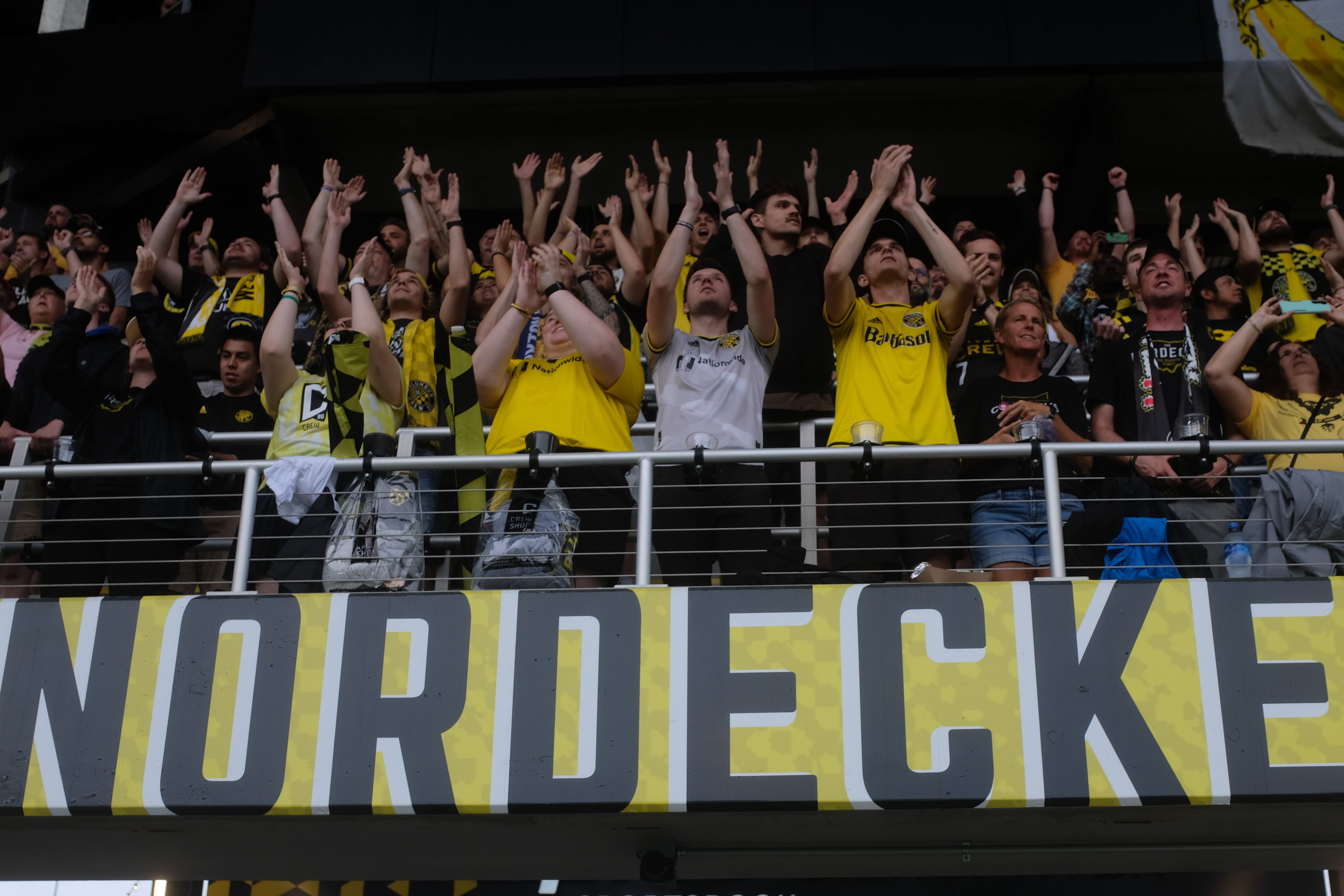 The Nordecke cheering on the Crew in Ohio