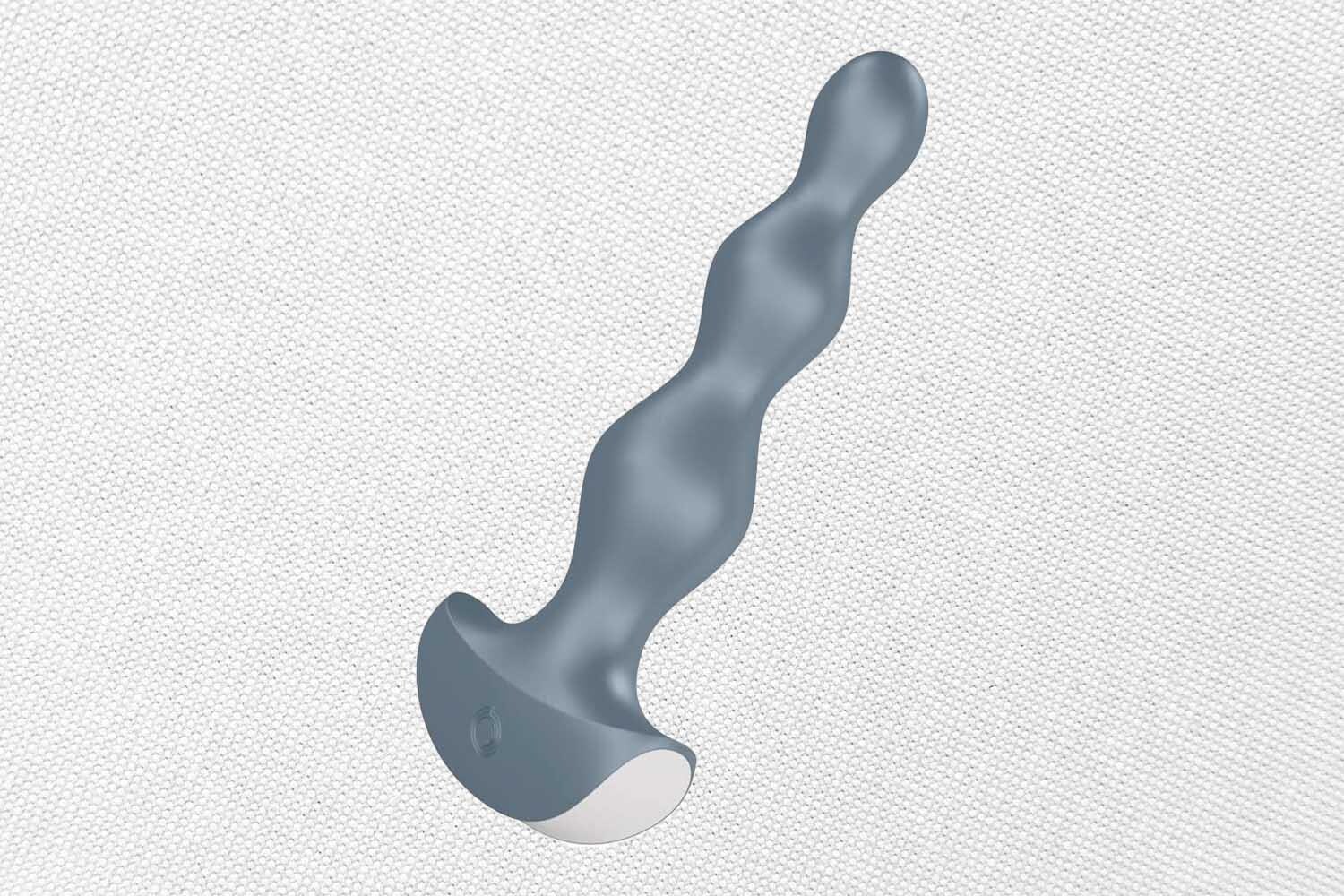 The Satisfyer Plug anal vibrator on a white background