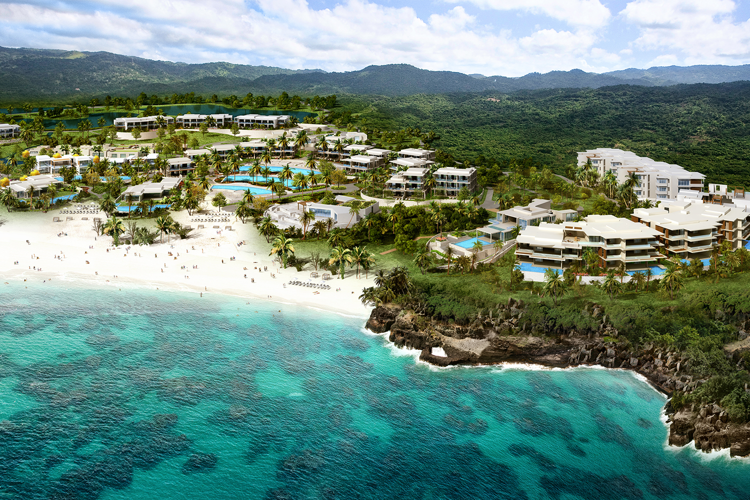A rendering of Susurros del Corazón, a new Mexican resort with residences from Auberge Resorts Collection