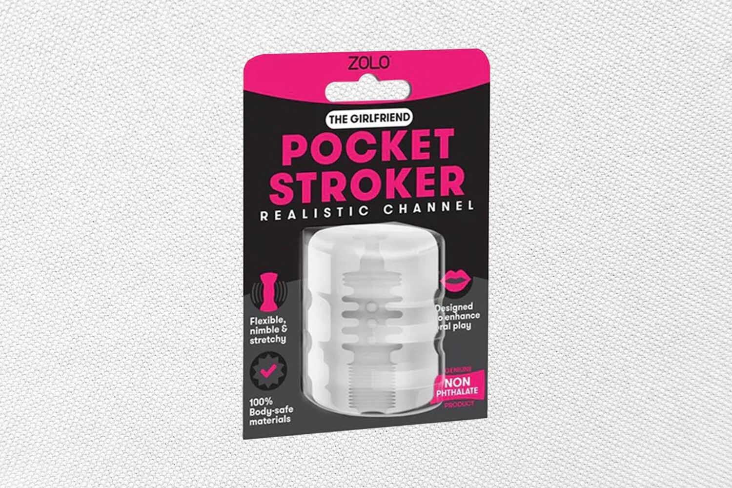 The Girlfriend pocket stroker on a white background.