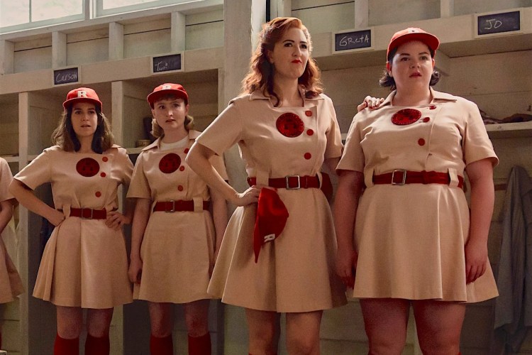 A scene from Amazon's "A League of Their Own"