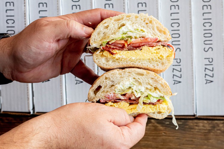 The BLT-E, a bacon, lettuce, tomato and egg sandwich from DC's All-Purpose Chef Mike Friedman