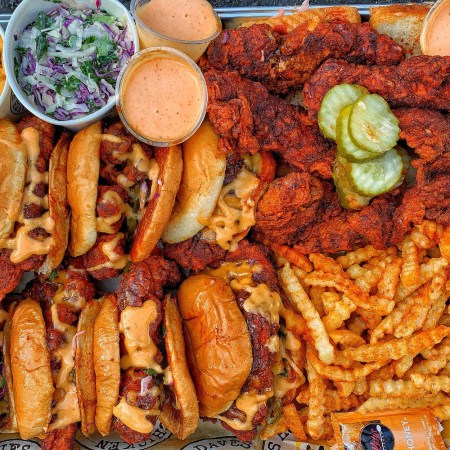Spread from Dave's Hot Chicken