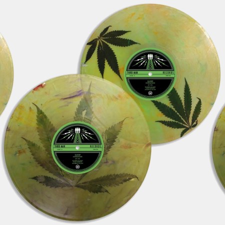 The new limited-edition LP release of Sleep's "Dopesmoker" album with real cannabis leaves pressed into the vinyl