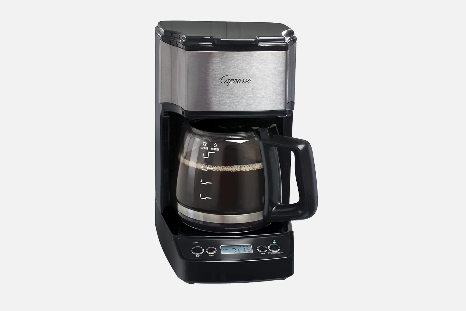 Capresso Coffee Maker on grey background